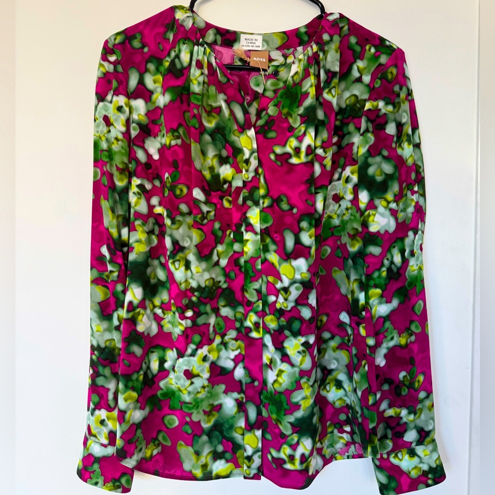 BOSS floral print blouse